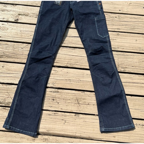 Dovetail Workwear DX Bootcut Cordura Indigo Denim Work Jeans TALL - Picture 2 of 11